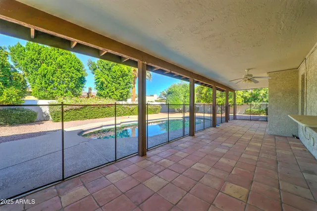 a view of outdoor space with seating area