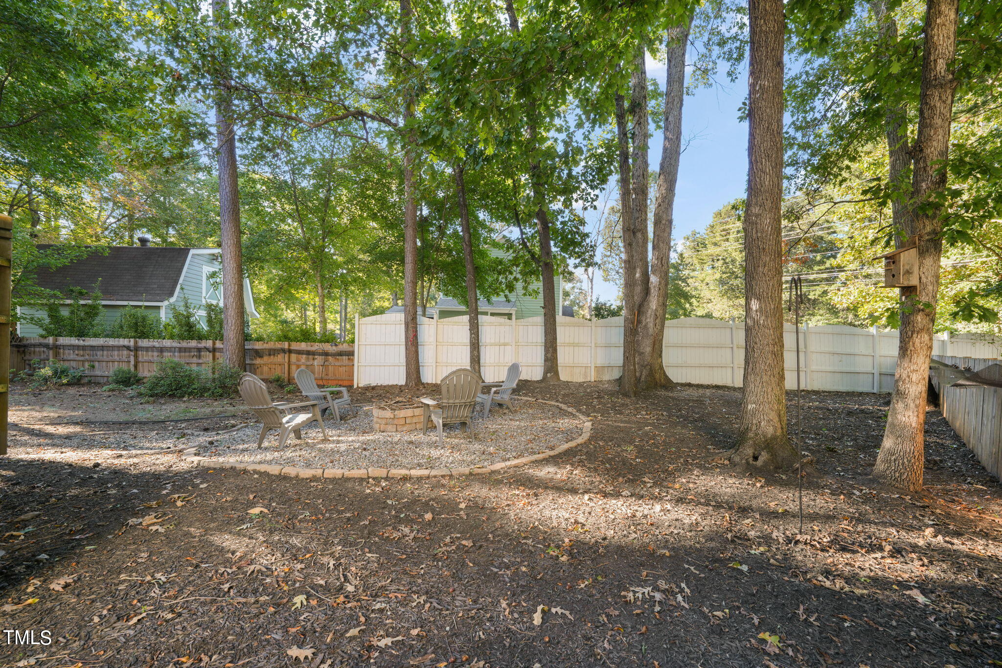 7125 Sandringham Drive Raleigh, NC 27613 - Photo 23 of 26 a backyard of a house with lots of green space