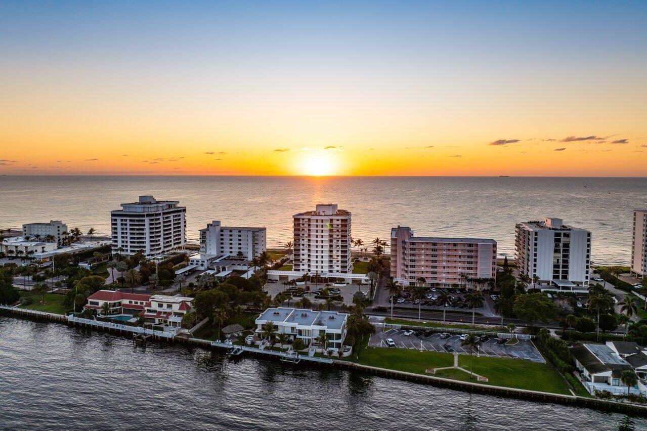 2917 South Ocean Boulevard, Unit 104 Highland Beach, FL 33487 - Photo 46 of 57 a view of a city with tall buildings in ocean