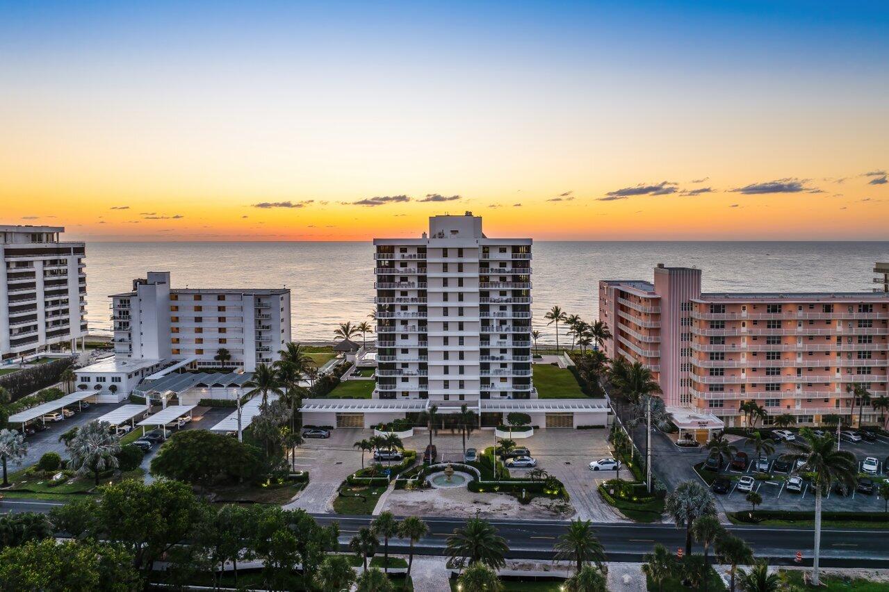 2917 South Ocean Boulevard, Unit 104 Highland Beach, FL 33487 - Photo 54 of 57 a city view with tall buildings