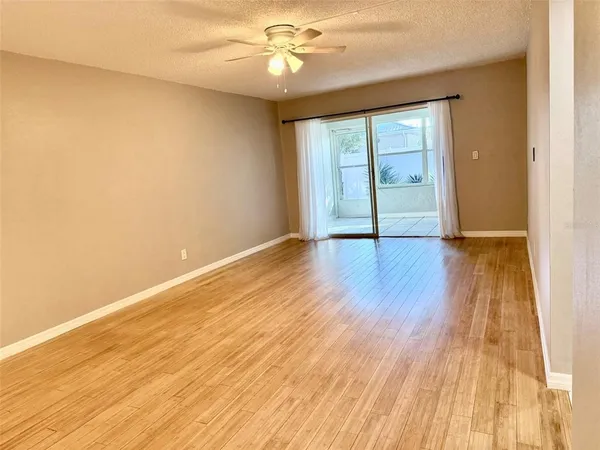 a view of a livingroom with a flat screen tv