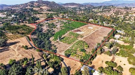 982 Live Oak Park Road South Fallbrook, CA 92028 - Photo 10 of 12 VIEW SHOWING THE TEN ACRE SW CORNER AND PINK LEMON APPROX 3 ACRES PLANTED ENTIRE 30 ACRES (BOTH PARCELS ARE SHOWN TOGETHER)