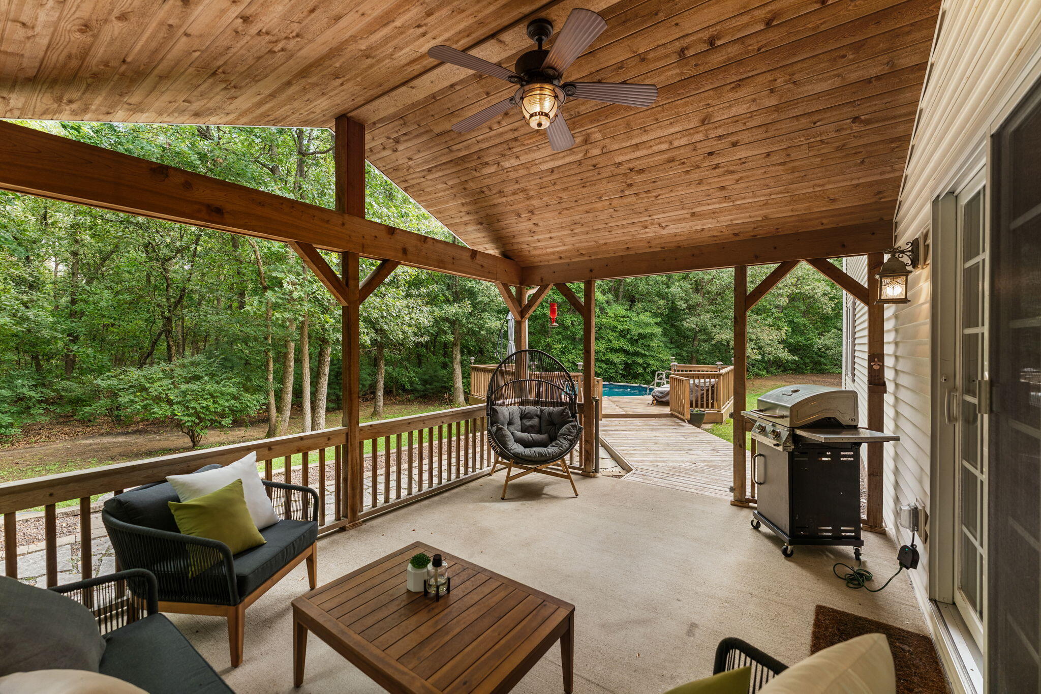 5338 East Lawler Court, Unit 67 Demotte, IN 46310 - Photo 44 of 49 a view of a chairs and table in the balcony