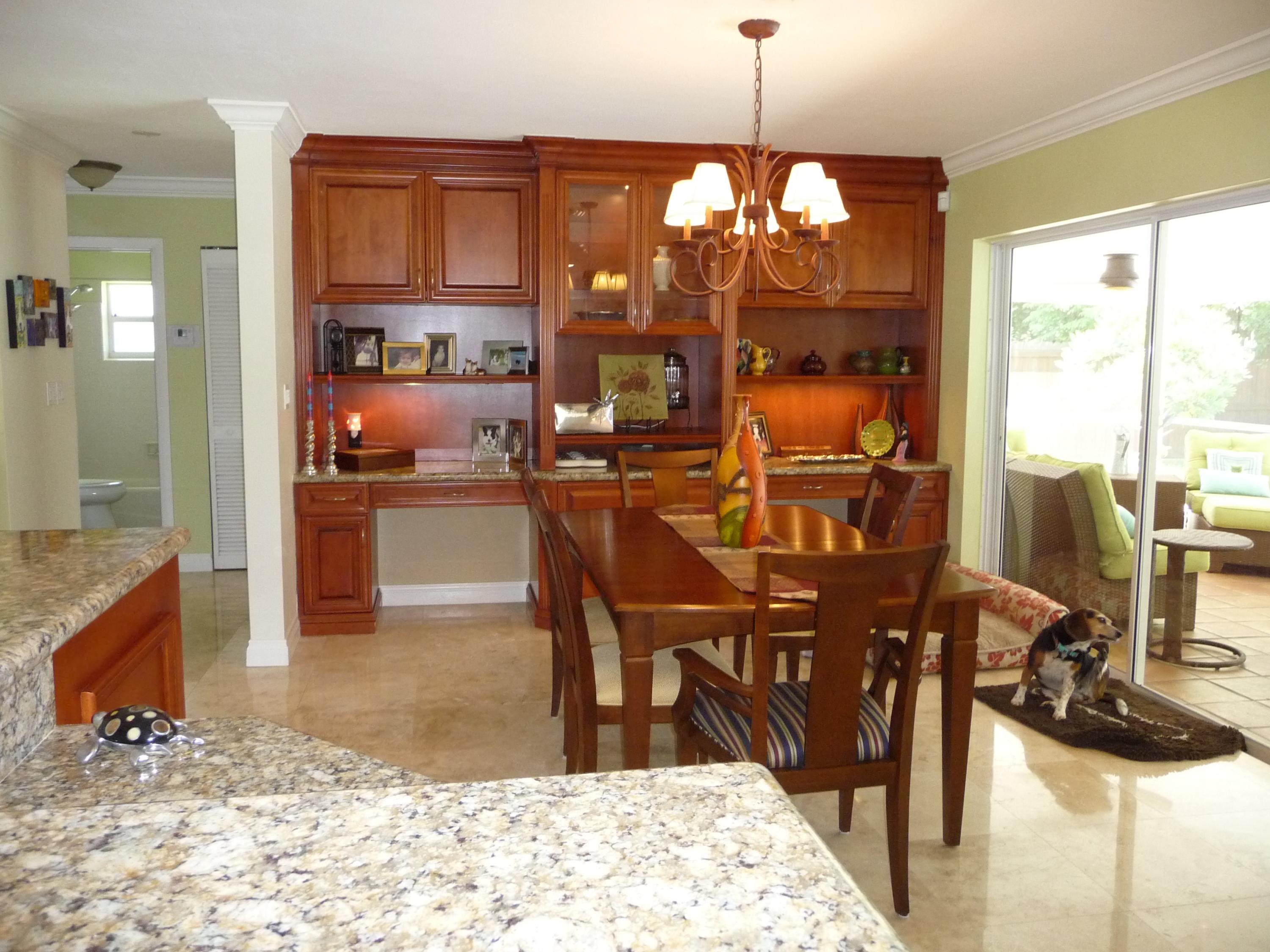 1938 South Conference Drive Boca Raton, FL 33486 - Photo 5 of 14 Dining Room with Built Ins