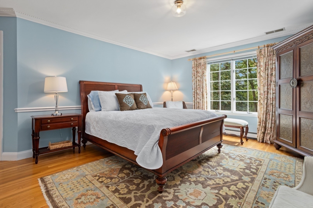 105 Flint Farm Road Middleton, MA 01949 - Photo 14 of 25 a bedroom with a bed and wooden floor