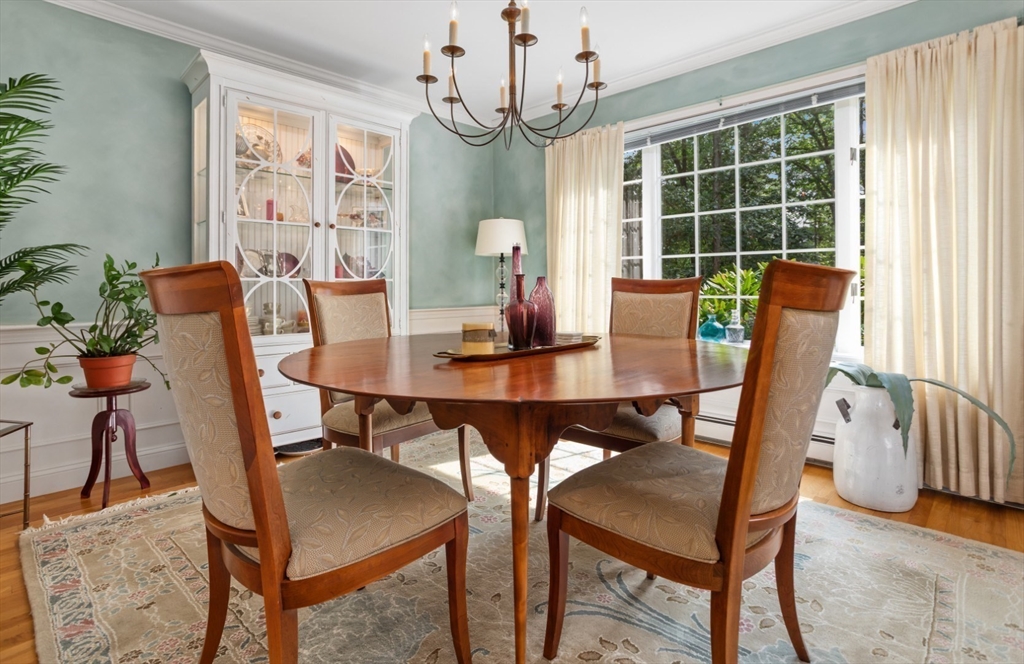 105 Flint Farm Road Middleton, MA 01949 - Photo 7 of 25 a view of a dining room with furniture window and outside view