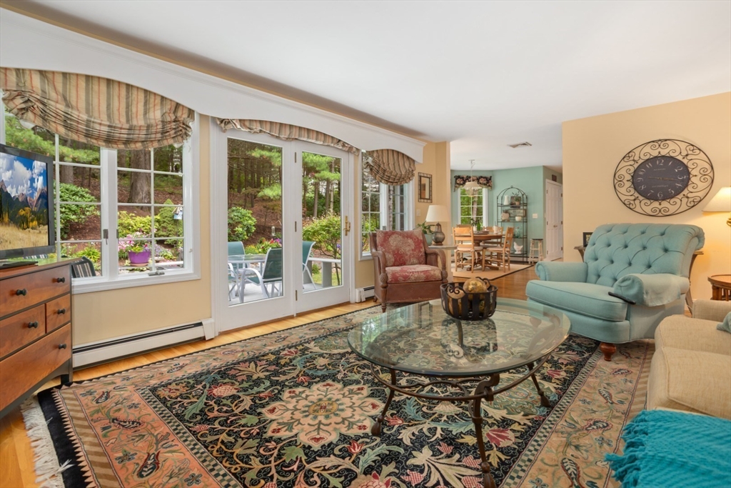 105 Flint Farm Road Middleton, MA 01949 - Photo 8 of 25 a living room with furniture and a floor to ceiling window