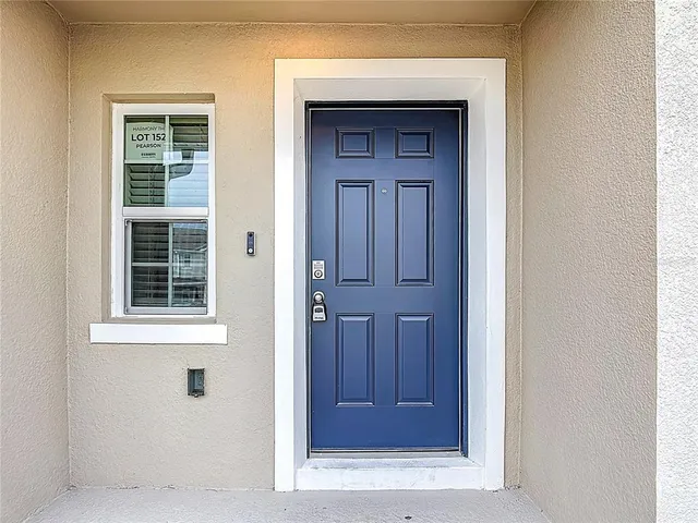 a view of front door