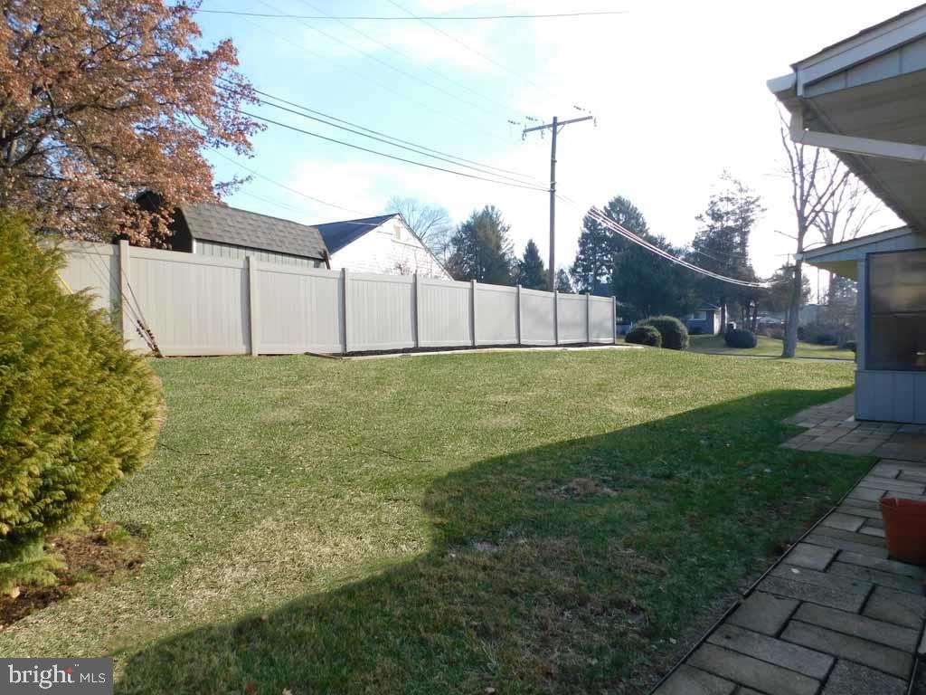 2 Falcon Road Levittown, PA 19056 - Photo 38 of 48 Rear View of Yard and Privacy Fence