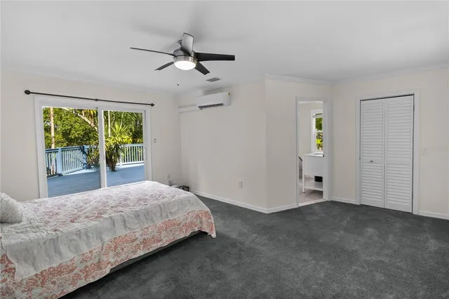 a view of room with wooden floor