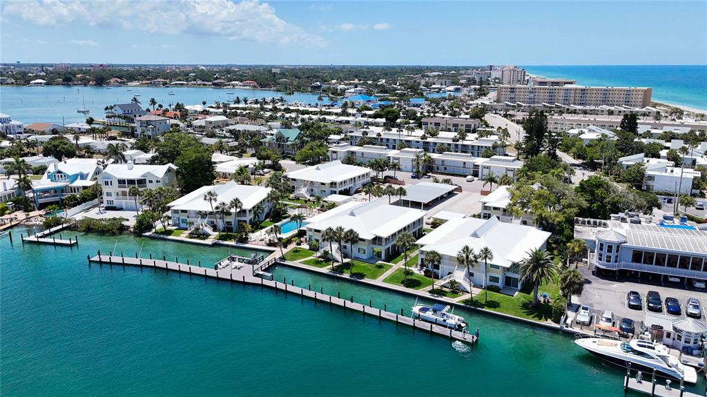 999 Inlet Circle, Unit D101 Venice, FL 34285 - Photo 28 of 29 an aerial view of residential houses with outdoor space and river