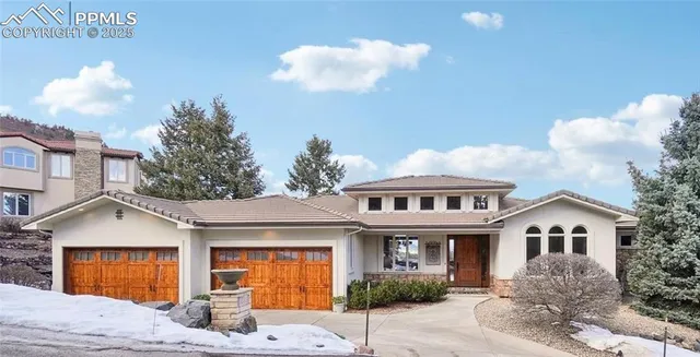 a front view of a house