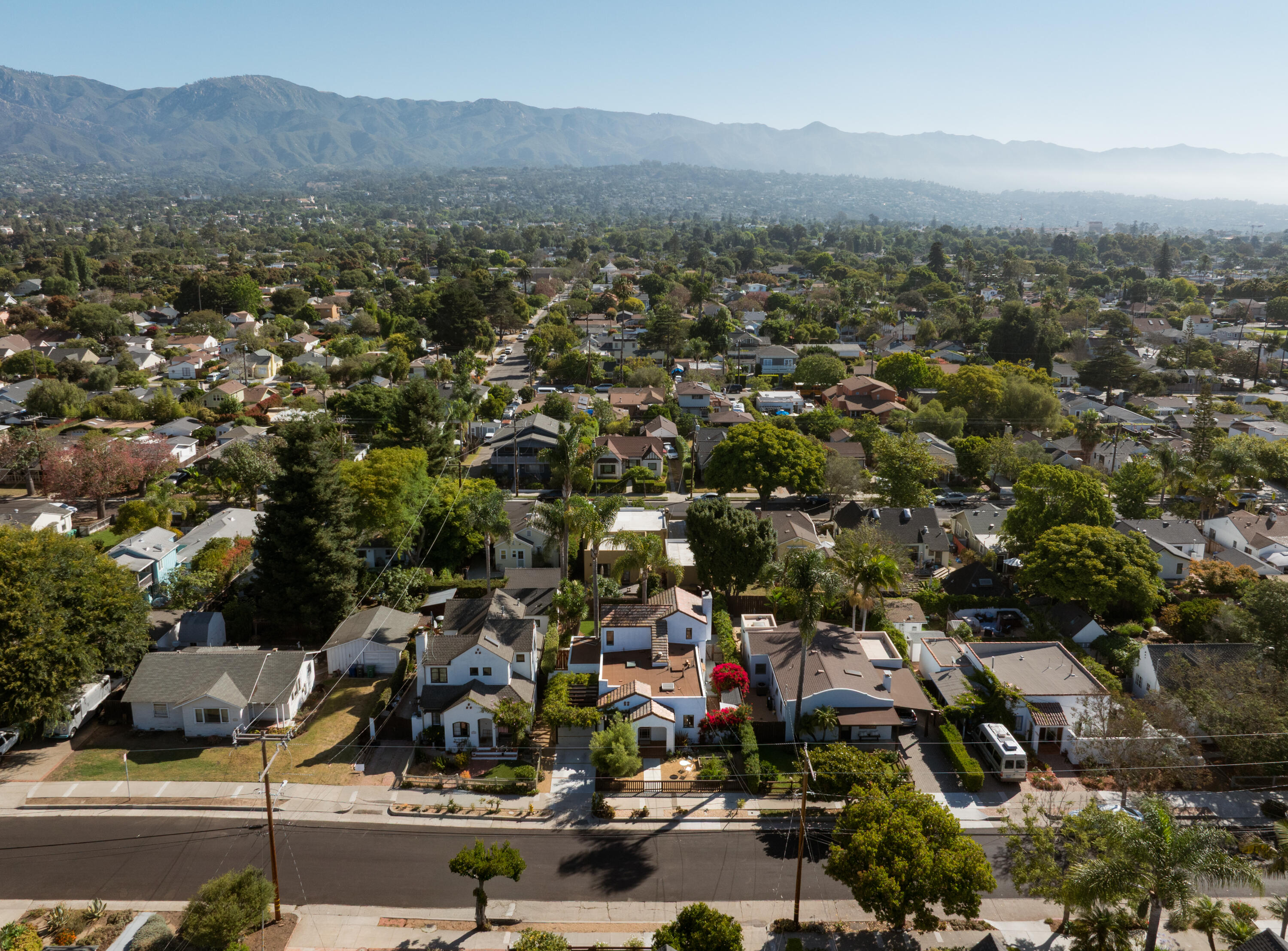 1740 Clearview Road Santa Barbara, CA 93101 - Photo 21 of 21 Aerial View Toward Mountains