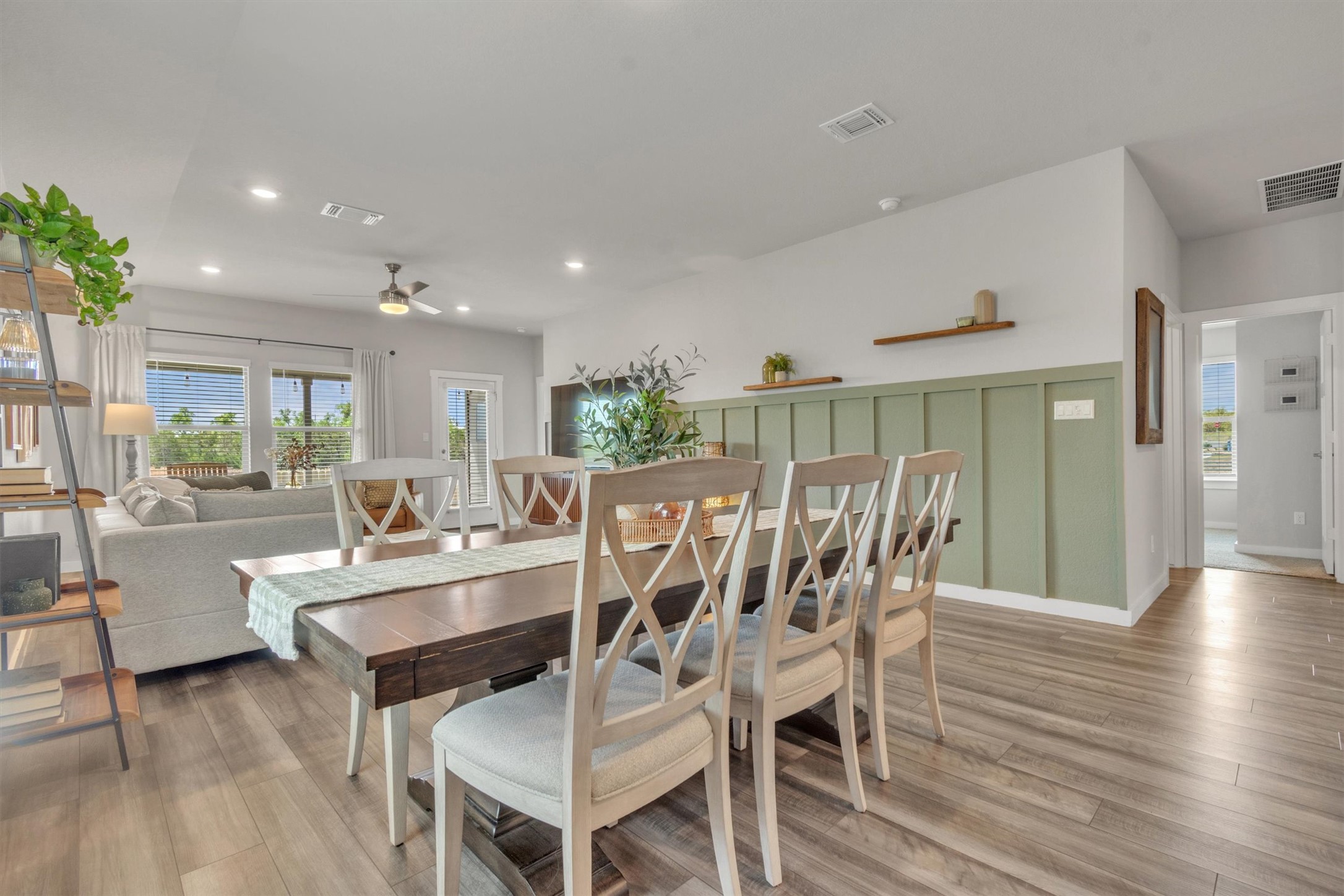 1008 Tipton Street Georgetown, TX 78633 - Photo 8 of 39 a view of a dining room with furniture window and wooden floor