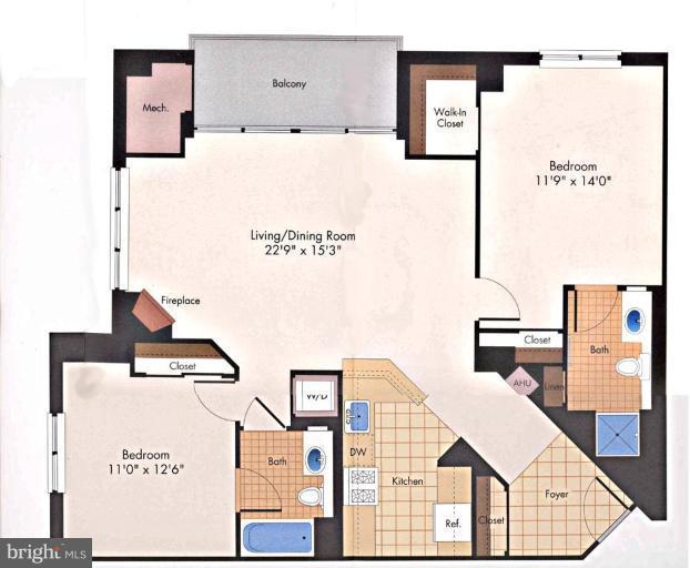11710 Old Georgetown Road, Unit 414 North Bethesda, MD 20852 - Photo 15 of 15 Floor Plan #1