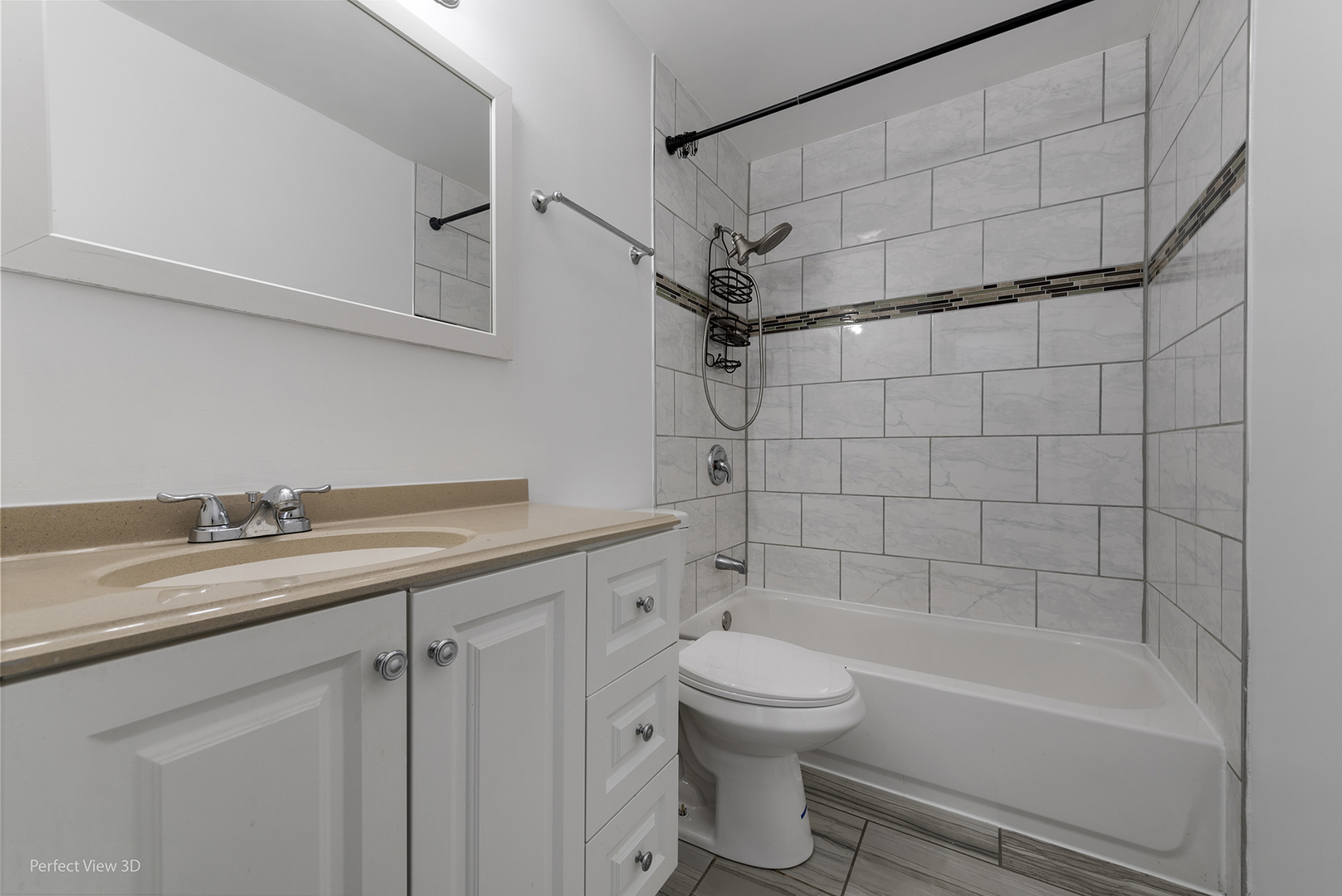 7539 North Ridge Boulevard, Unit 6 Chicago, IL 60645 - Photo 12 of 20 a bathroom with a sink a toilet and shower