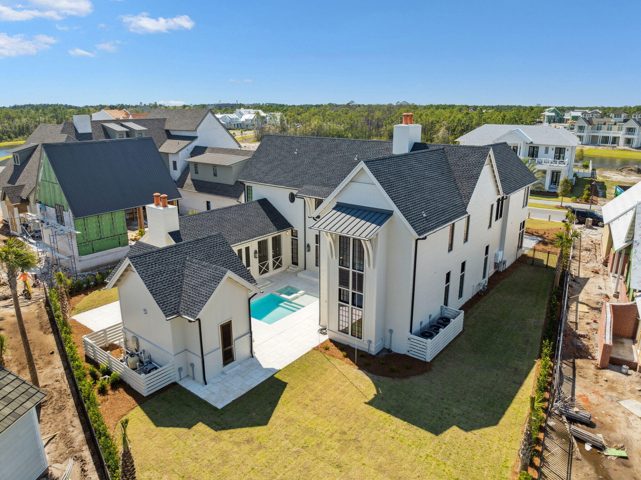 342 Windsong Dr Inlet Beach Inlet Beach, FL 32461 - Photo 35 of 87 an aerial view of residential houses with outdoor space and parking