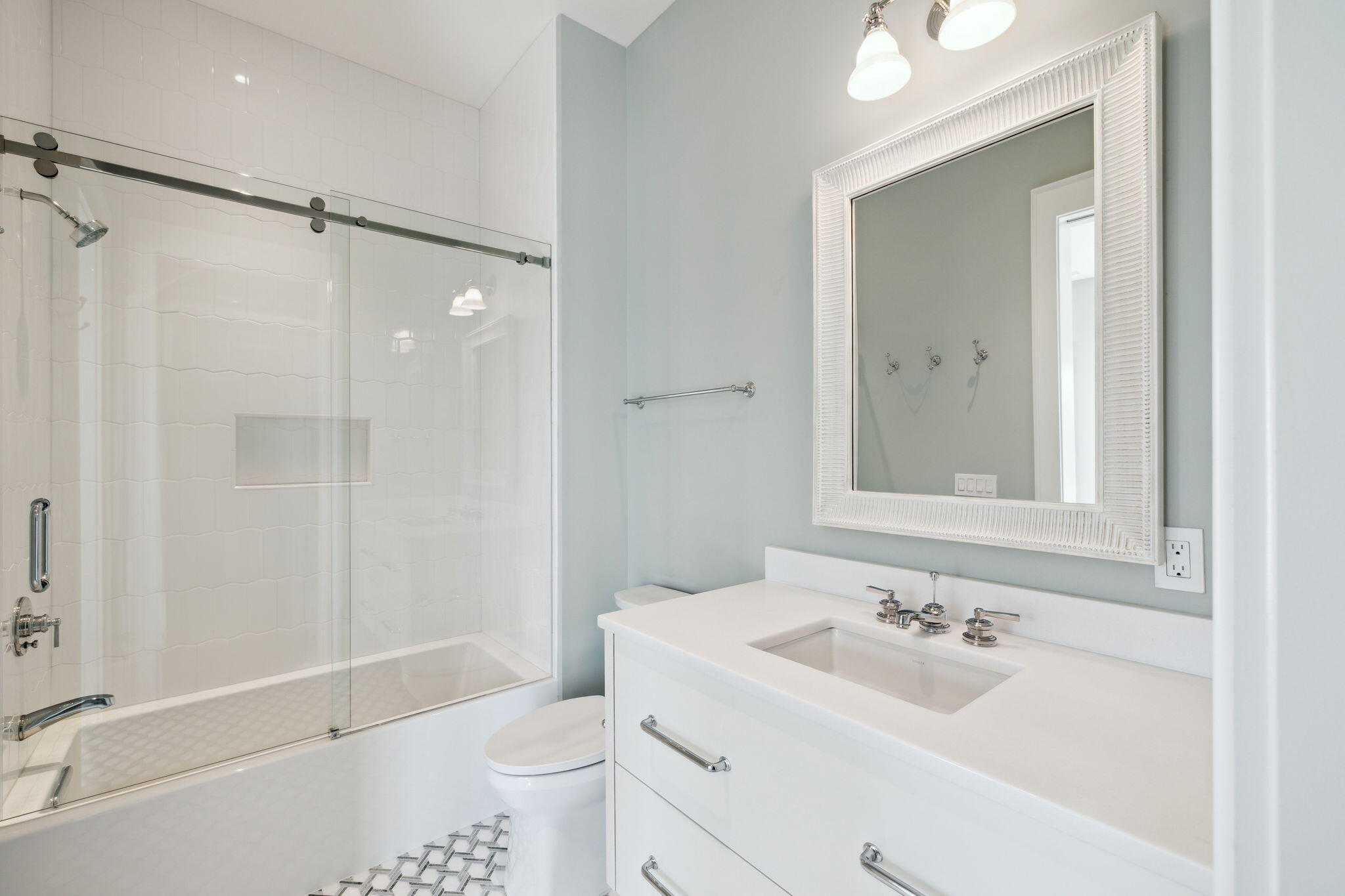 342 Windsong Dr Inlet Beach Inlet Beach, FL 32461 - Photo 59 of 87 a bathroom with a sink toilet tub and shower