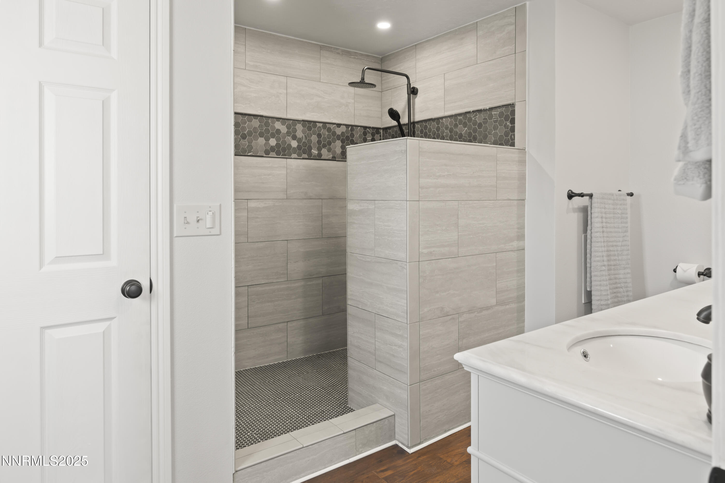 1165 Farm Lane Fernley, NV 89408 - Photo 24 of 38 a bathroom with a shower and a sink