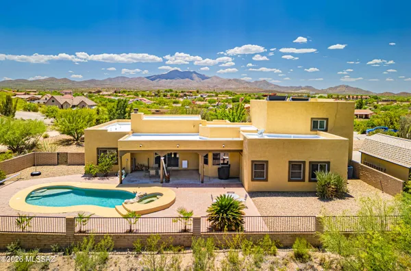 front view of a house with a ocean view