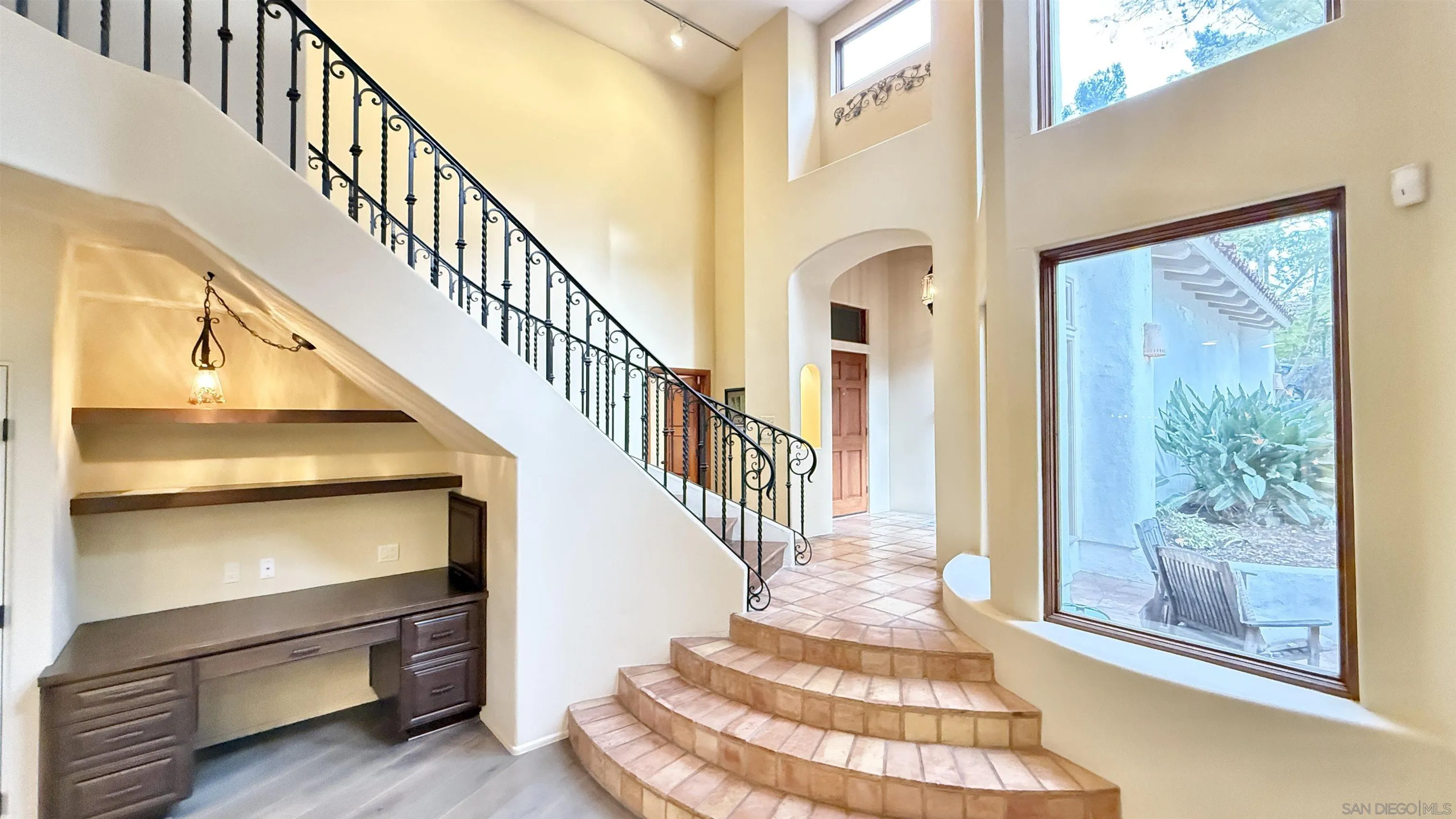 16722 Via Lago Azul Rancho Santa Fe, CA 92067 - Photo 10 of 28 a view of entryway and hall with wooden floor