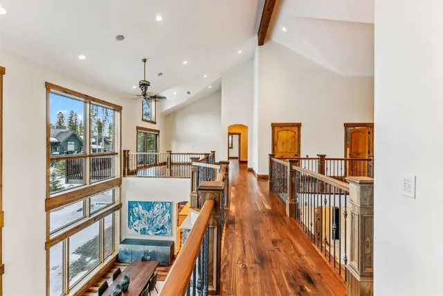 a view of bathroom with a sink and mirror