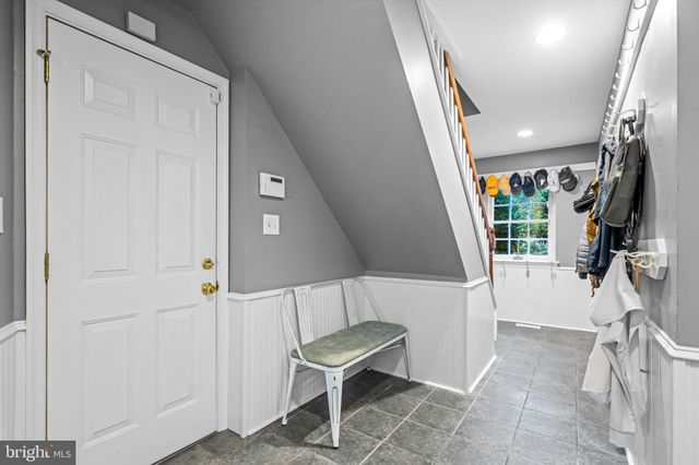 a view of an entryway with stairs