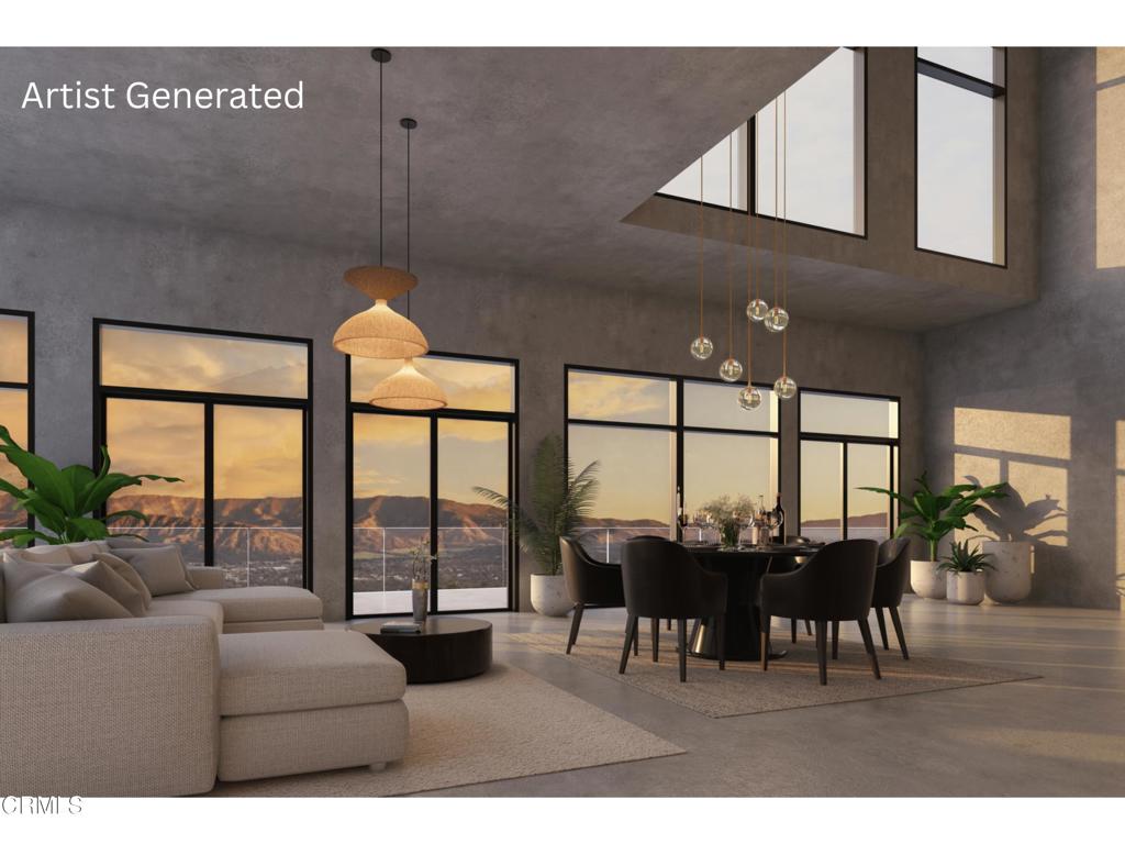 1797 Foothill Road Ojai, CA 93023 - Photo 7 of 27 a living room with furniture a dining table and a large window