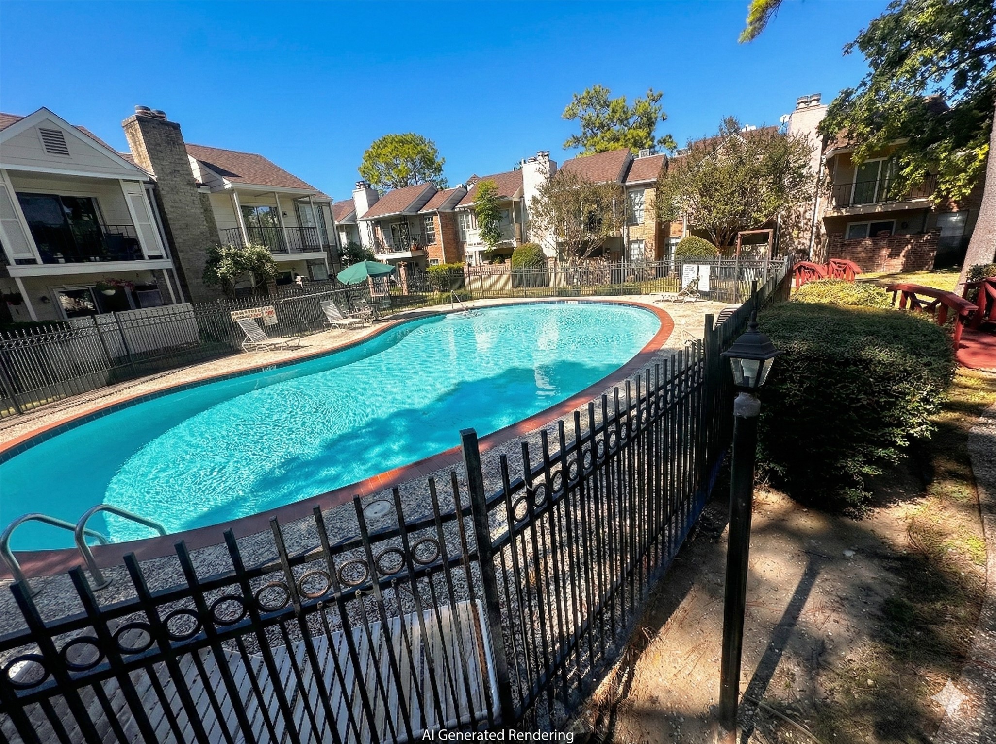 2800 Jeanetta Street, Unit 203 Houston, TX 77063 - Photo 30 of 34 a view of swimming pool from a balcony