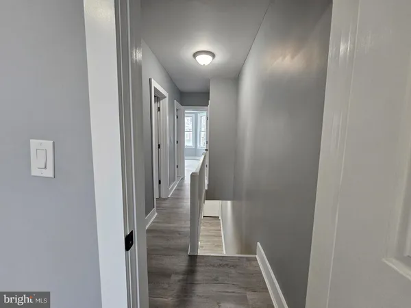 a view of hallway with stairs