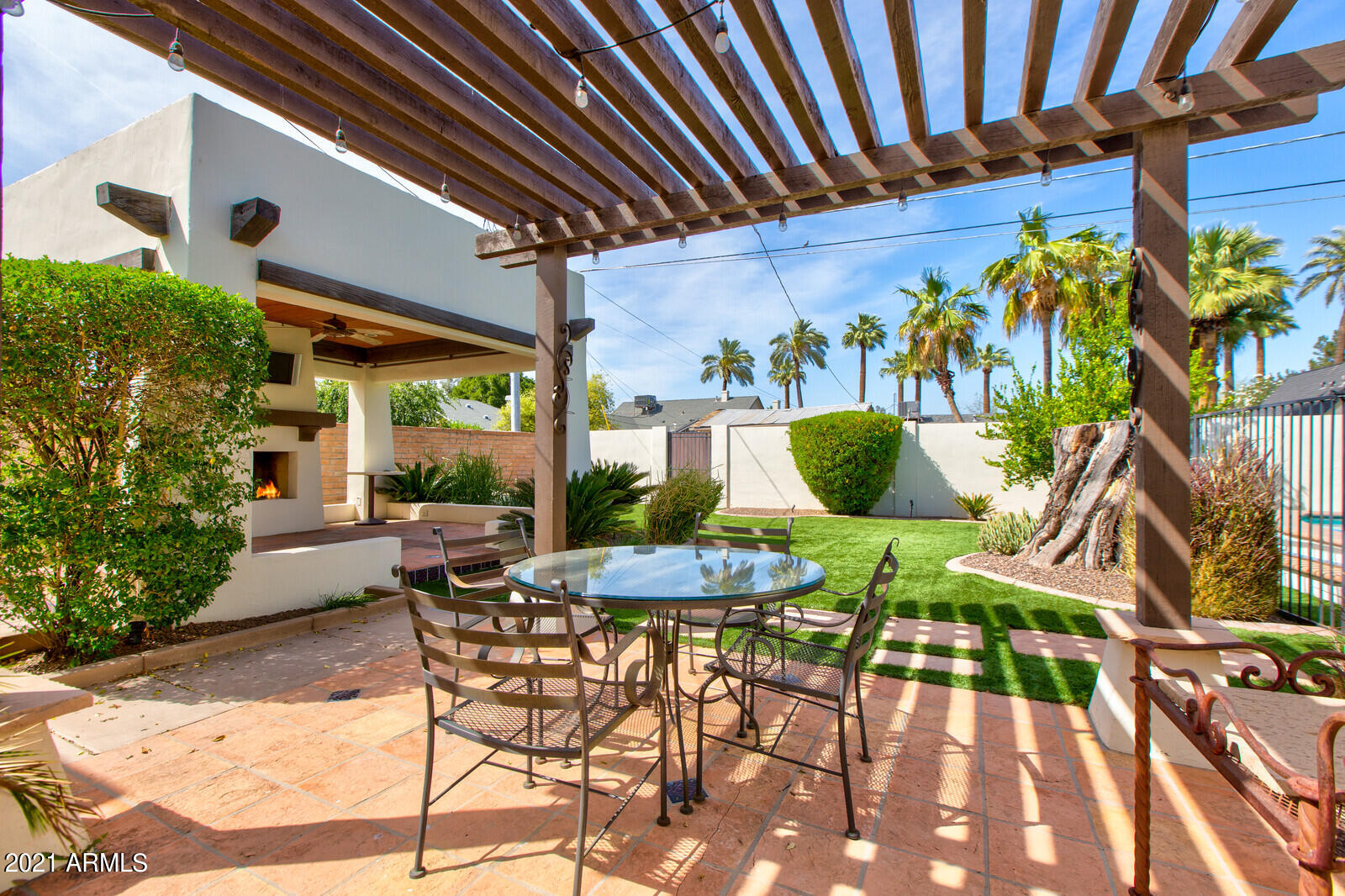 130 West Coronado Road Phoenix, AZ 85003 - Photo 25 of 35 Backyard Pergula