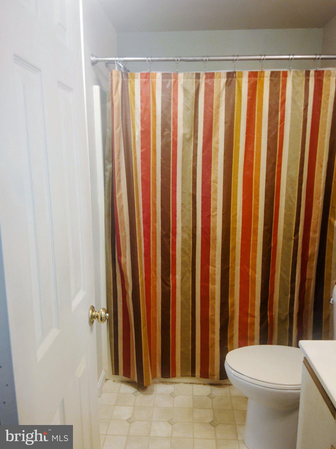 69 Johnson Smithsburg, MD 21783 - Photo 34 of 39 a bathroom with a toilet and a shower curtain