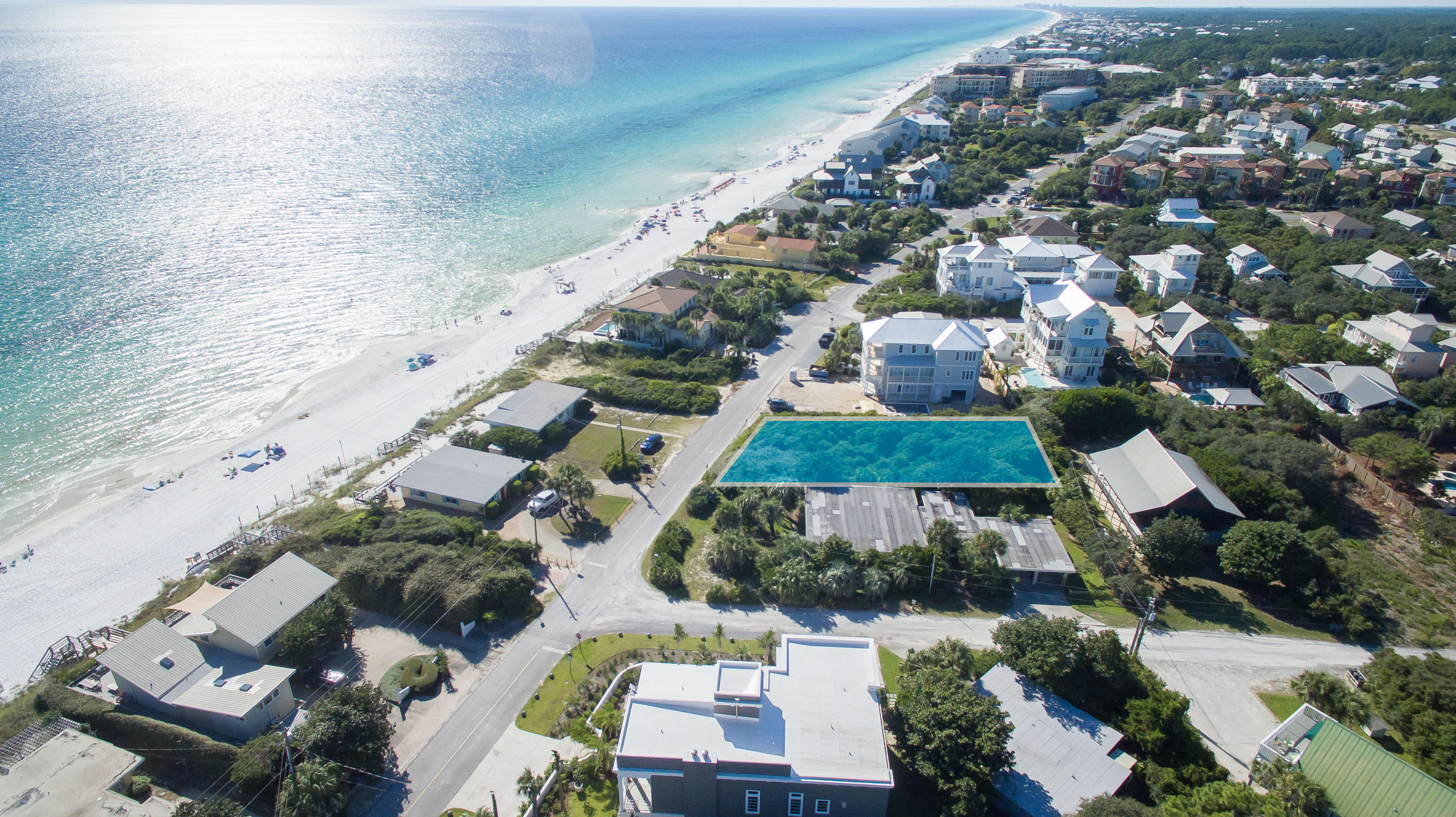 Lot 25 Blue Mountain Road Santa Rosa Beach, FL 32459 - Photo 3 of 5 an aerial view of multiple houses with yard