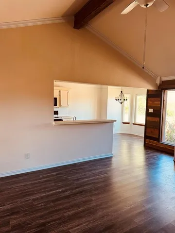 a view of a lake from a balcony