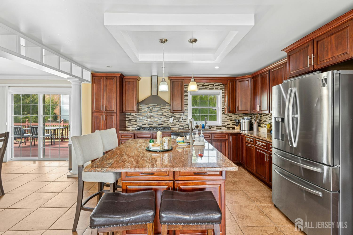 1701 Raritan Road Scotch Plains, NJ 07076 - Photo 21 of 31 a view of a dining room with furniture window and outside view