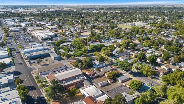 an aerial view of a city with lots of residential buildings