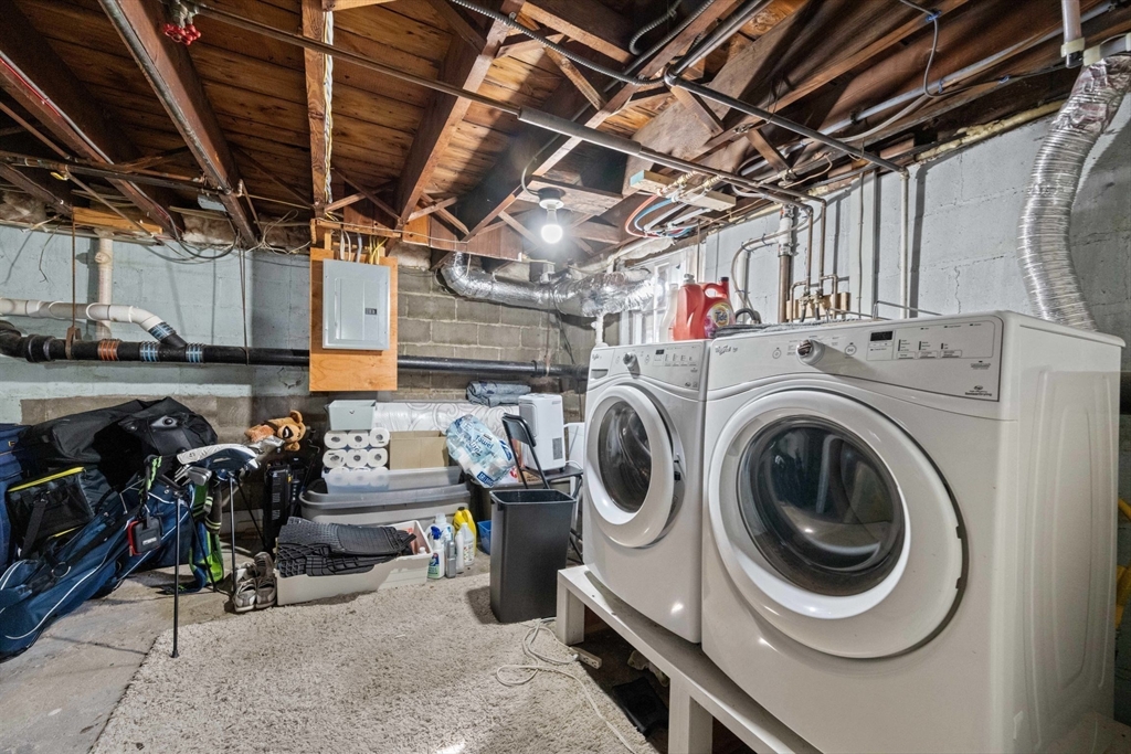 8 Old Salem Road Marblehead, MA 01945 - Photo 27 of 34 a utility room with dryer and washer