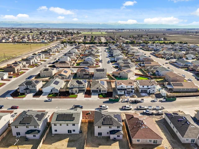 an aerial view of a city