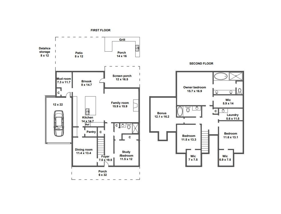 714 Edmund Street Raleigh, NC 27604 - Photo 30 of 30 Floor Plan of the house