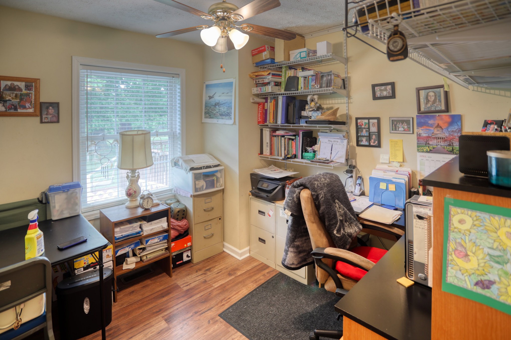 2838 New Roe Road Adolphus, KY 42120 - Photo 8 of 37 a view of a workspace with furniture and a window