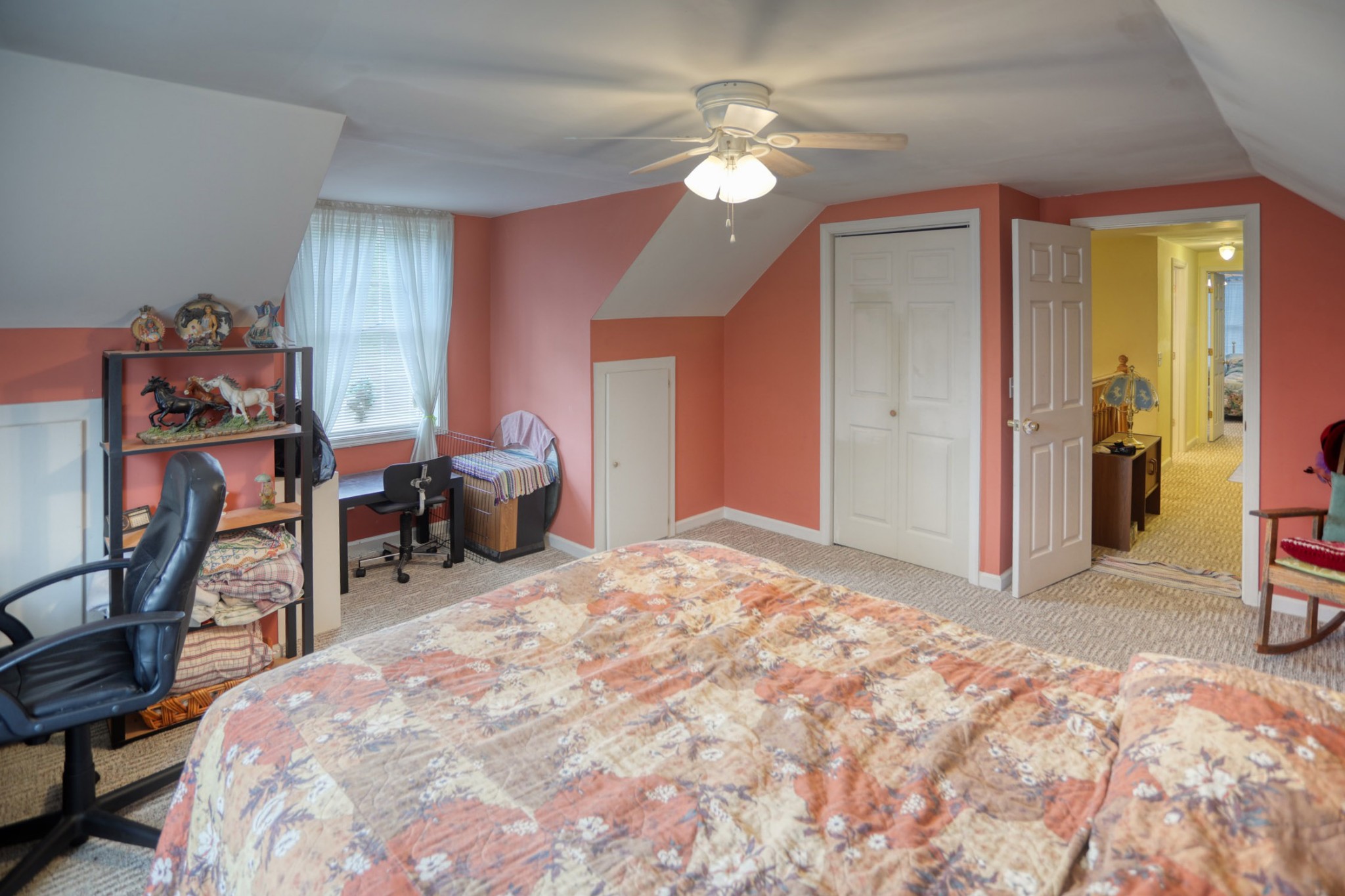 2838 New Roe Road Adolphus, KY 42120 - Photo 10 of 37 a bedroom with bed and a chandelier
