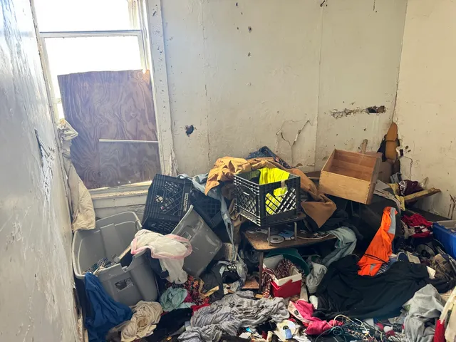 a living room with furniture and rug