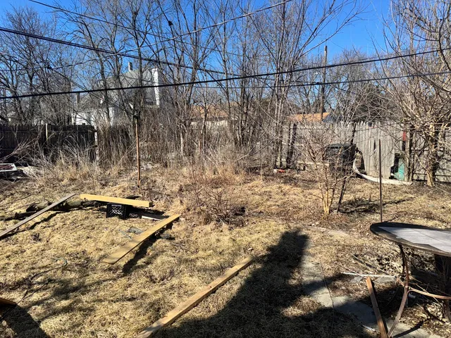 a backyard of a house