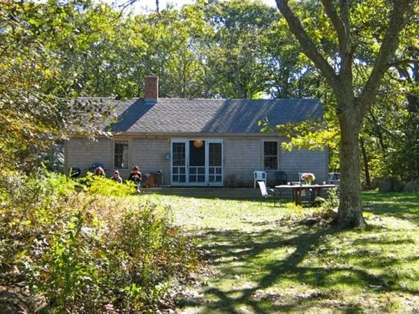 a view of a lake with an outdoor space