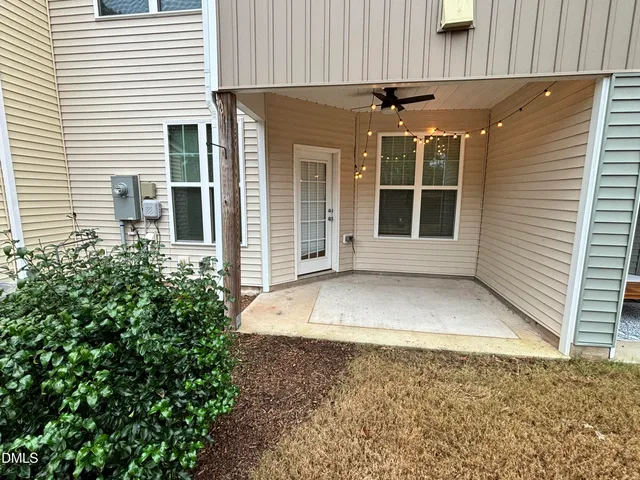 a view of a door of the house