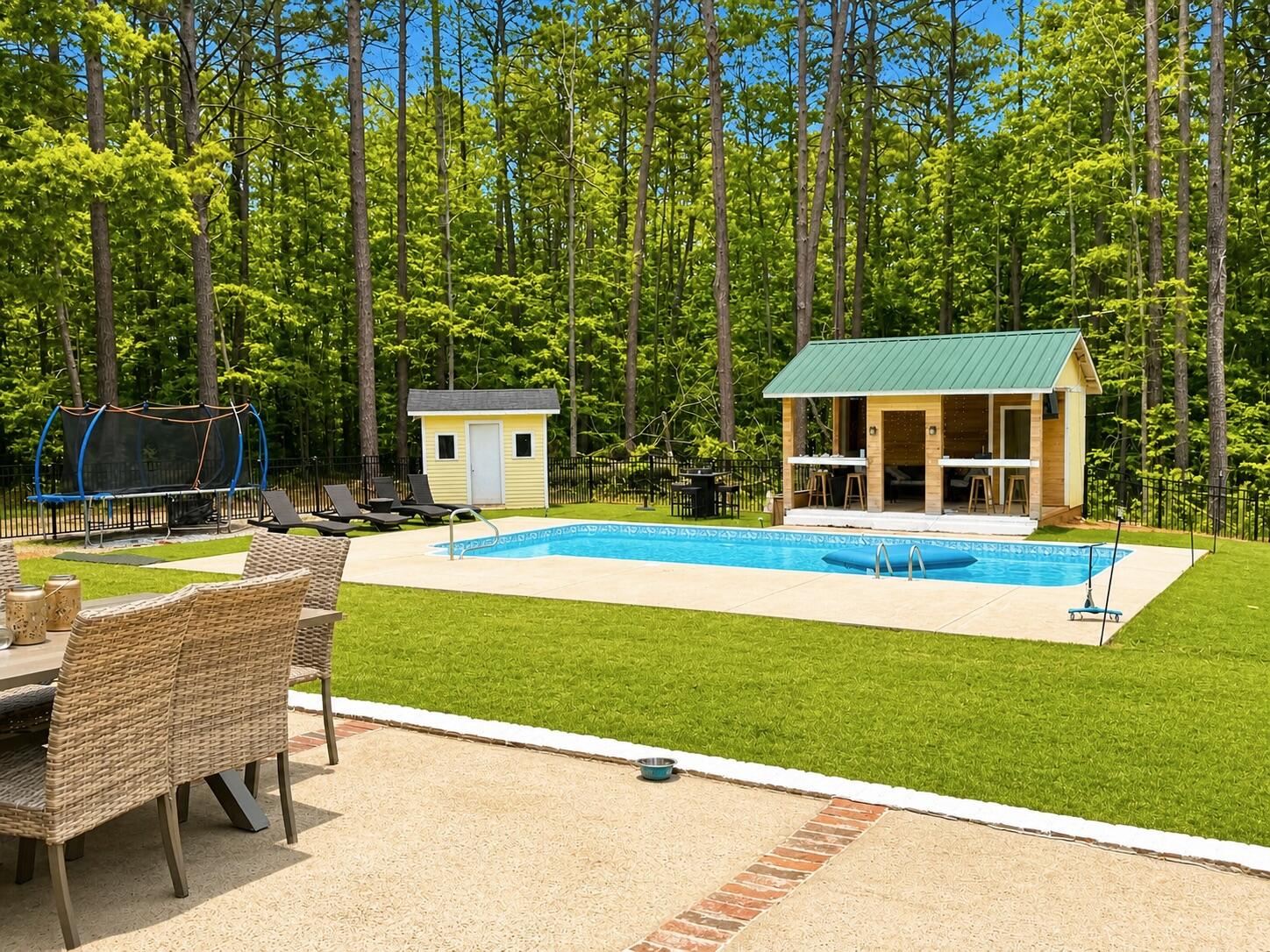 2819 Sellars Road Appling, GA 30802 - Photo 31 of 36 Back yard pool, patio, and gazebo