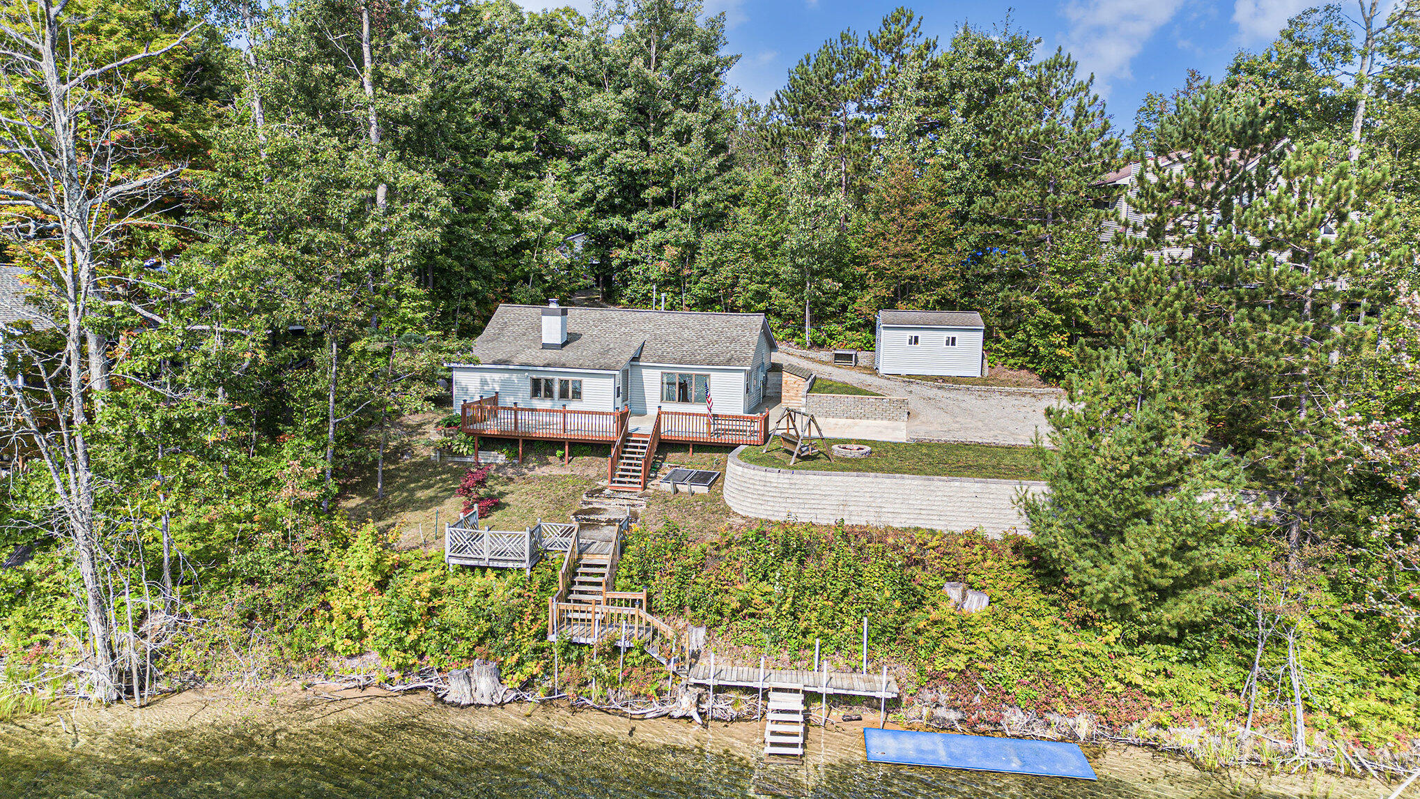 8804 Sunset Trail Road Northeast Mancelona, MI 49659 - Photo 38 of 43 Aerial View