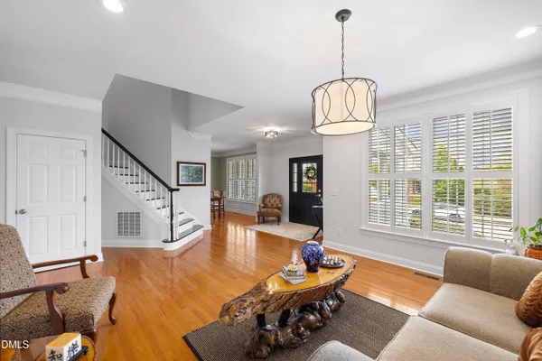 a living room with furniture or couch and a fireplace