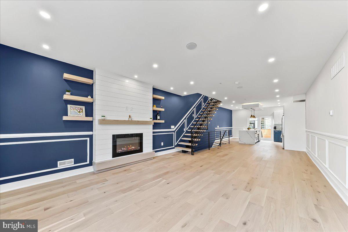 2034 Reed Street Philadelphia, PA 19146 - Photo 7 of 55 Open Plan Living Rm & Kitchen