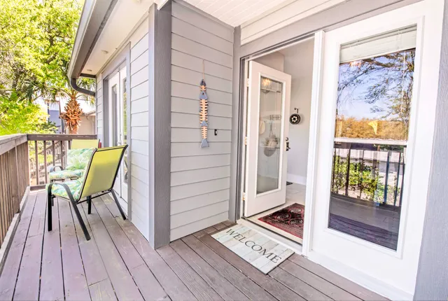 a view of balcony and patio